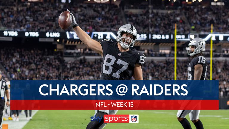 Highlights of the Los Angeles Chargers against the Las Vegas Raiders in week 15 of the NFL