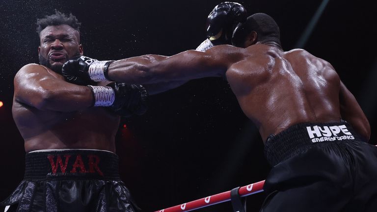 Riydah, Saudi Arabia: Daniel Dubois v Jarrell Miller, Heavyweight Contest..23 December 2023.Picture By Mark Robinson Matchroom Boxing. 