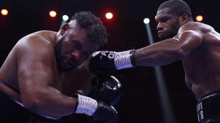 Riydah, Saudi Arabia: Daniel Dubois v Jarrell Miller, Heavyweight Contest..23 December 2023.Picture By Mark Robinson Matchroom Boxing.