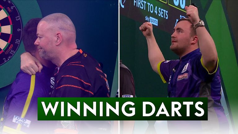 Littler booked his place into the quarter finals in style. The 16-year-old declined 'The Big Fish' before returning for double 15 to knock out Van Barneveld