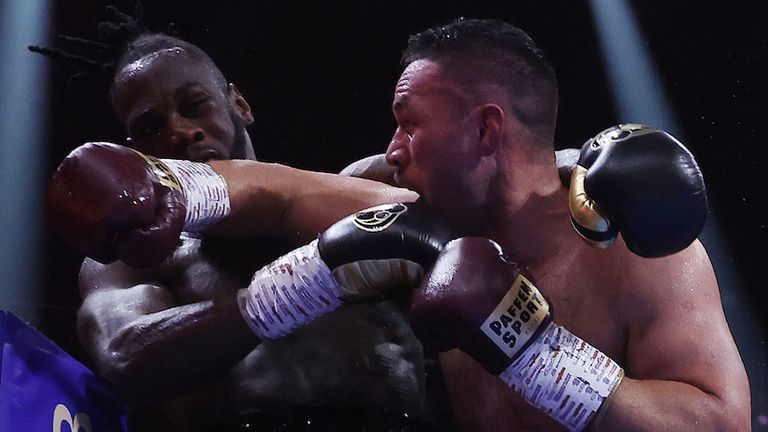 Riydah, Saudi Arabia: Deontay Wilder v Joseph Parker, Heavyweight Contest..23 December 2023.Picture By Mark Robinson Matchroom Boxing. 
