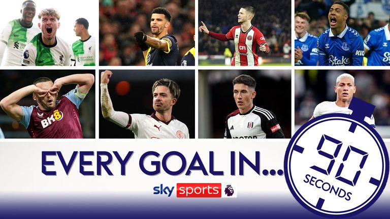 Watch every goal from the Premier League... in 90 seconds!
