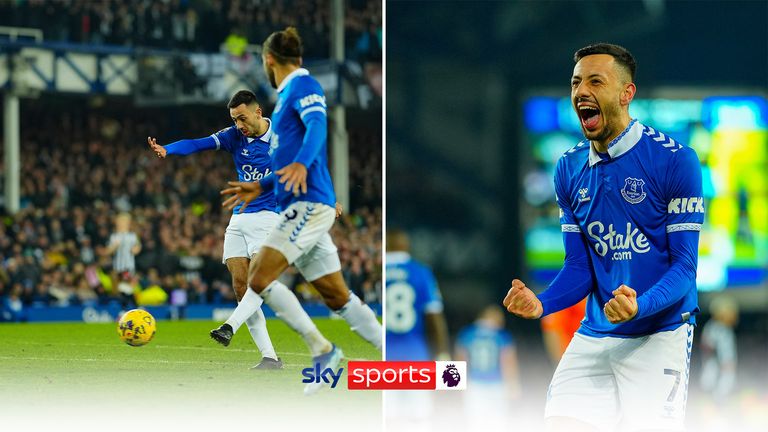 Dwight McNeil pounced on Kieran Tripper&#39;s error to score a magnificent goal as Everton took the lead against Newcastle United.