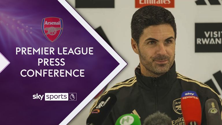 Mikel Arteta on lead ahead of Manchester City.