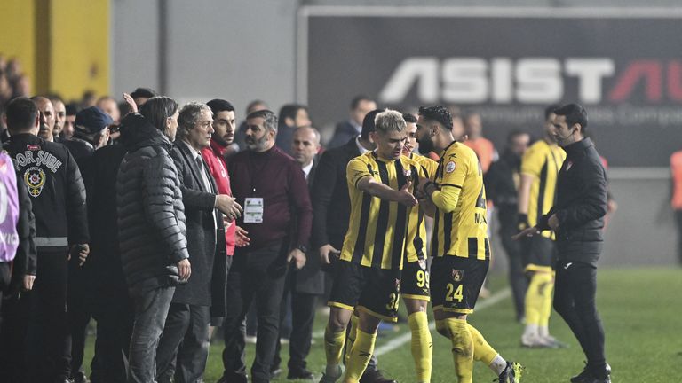 Other Istanbulspor players appeared to disagree with their president's call