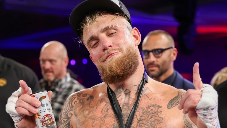 Jake Paul sets sights on world title after first-round knockout victory  over Andre August in Florida | Boxing News | Sky Sports