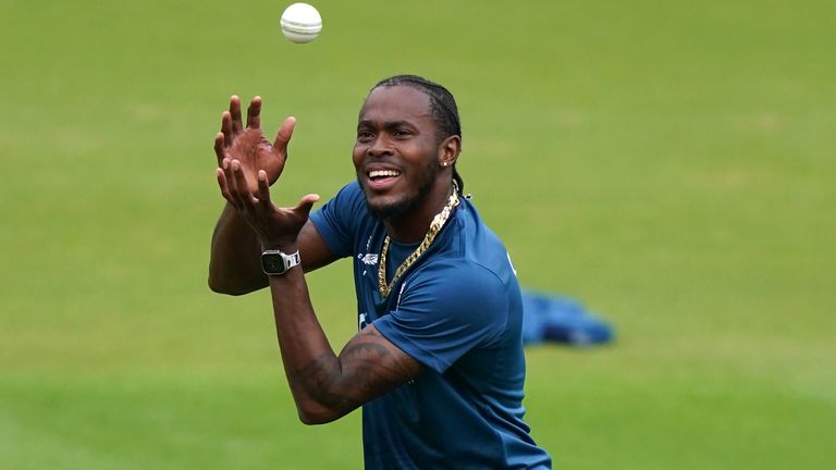 Jofra Archer at England training