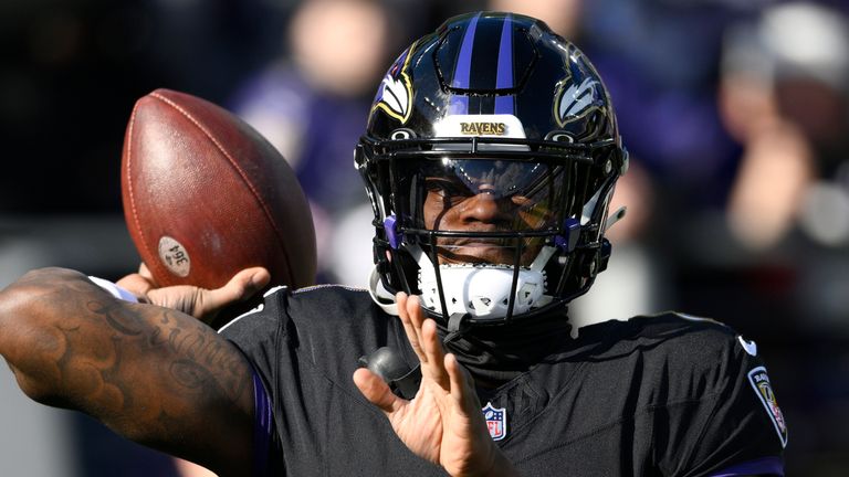 Baltimore Ravens quarterback Lamar Jackson