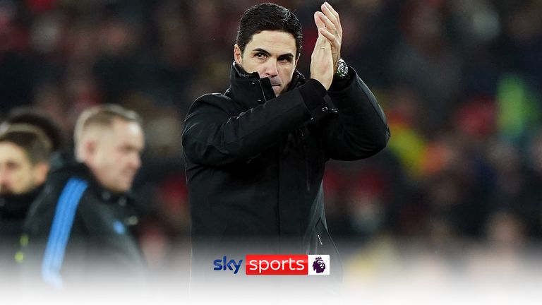 Arsenal manager Mikel Arteta after the final whistle of the Premier League match at the Emirates Stadium, London. Picture date: Saturday December 2, 2023.
