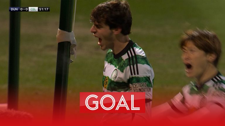 Paulo Bernardo opened the scoring for Celtic by poking in a Luis Palma through ball.