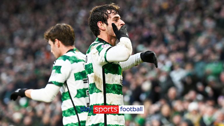Paulo Bernardo volley fires Celtic ahead against Rangers