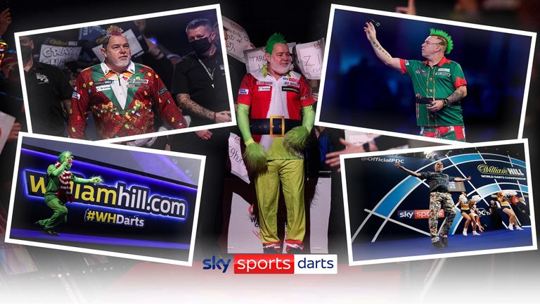 Peter Wright's festive outfits
