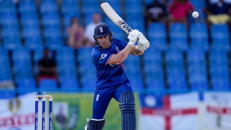 England's Phil Salt scored 45 off 28 balls in the first ODI match against the West Indies