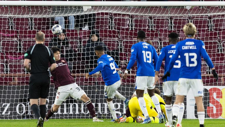Rangers Danilo misses a great chance after Zander Clark fumbled