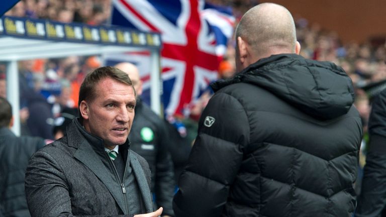 Brendan Rodgers led Celtic to a 5-1 win over Rangers in his first spell in charge