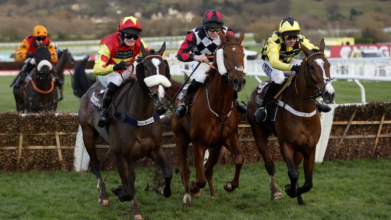 Shanagh Bob (right) gets up to win at Cheltenham