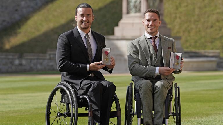 Gordon Reid and Alfie Hewett collected their OBE together earlier this year
