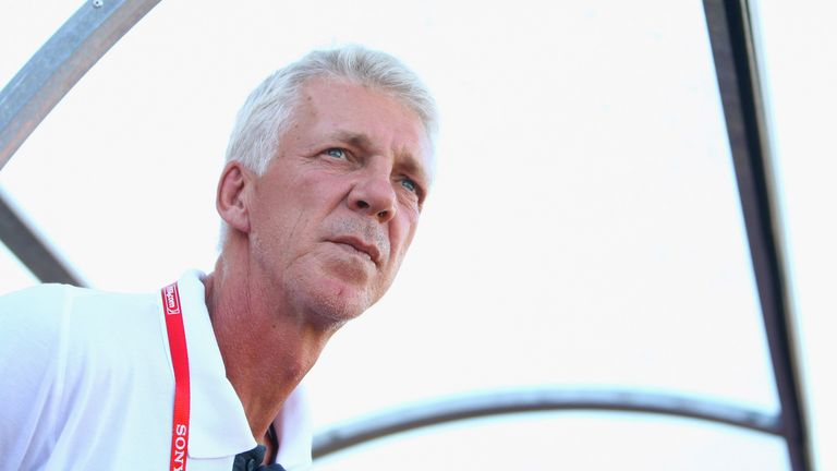 SUEZ, EGYPT - SEPTEMBER 26:  Thomas Rongen, coach of USA looks on during the FIFA U20 World Cup group C match between USA and Germany at the Army Stadium on September 26, 2009 in Suez, Egypt.  (Photo by Julian Finney - FIFA/FIFA via Getty Images)