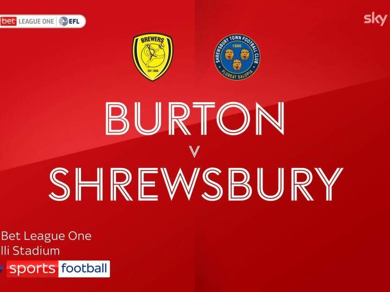 Highlights of the Sky Bet League One match between Burton Albion and Shrewsbury Town