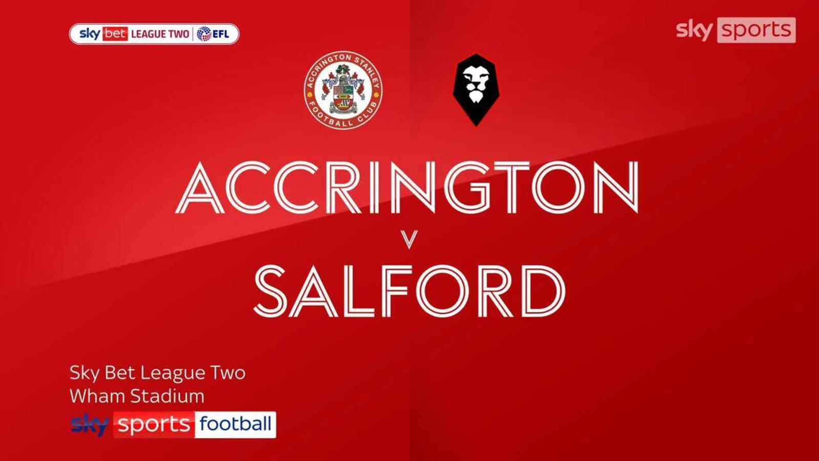 Accrington 3 - 0 Salford City - Match Report & Highlights