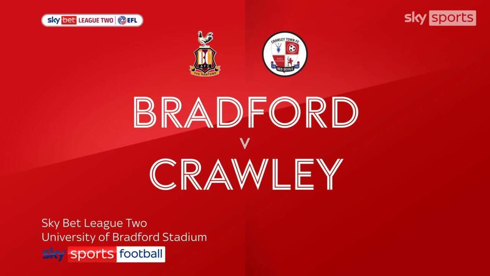 Bradford 2-4 Crawley | League Two Highlights | Football News | Sky Sports