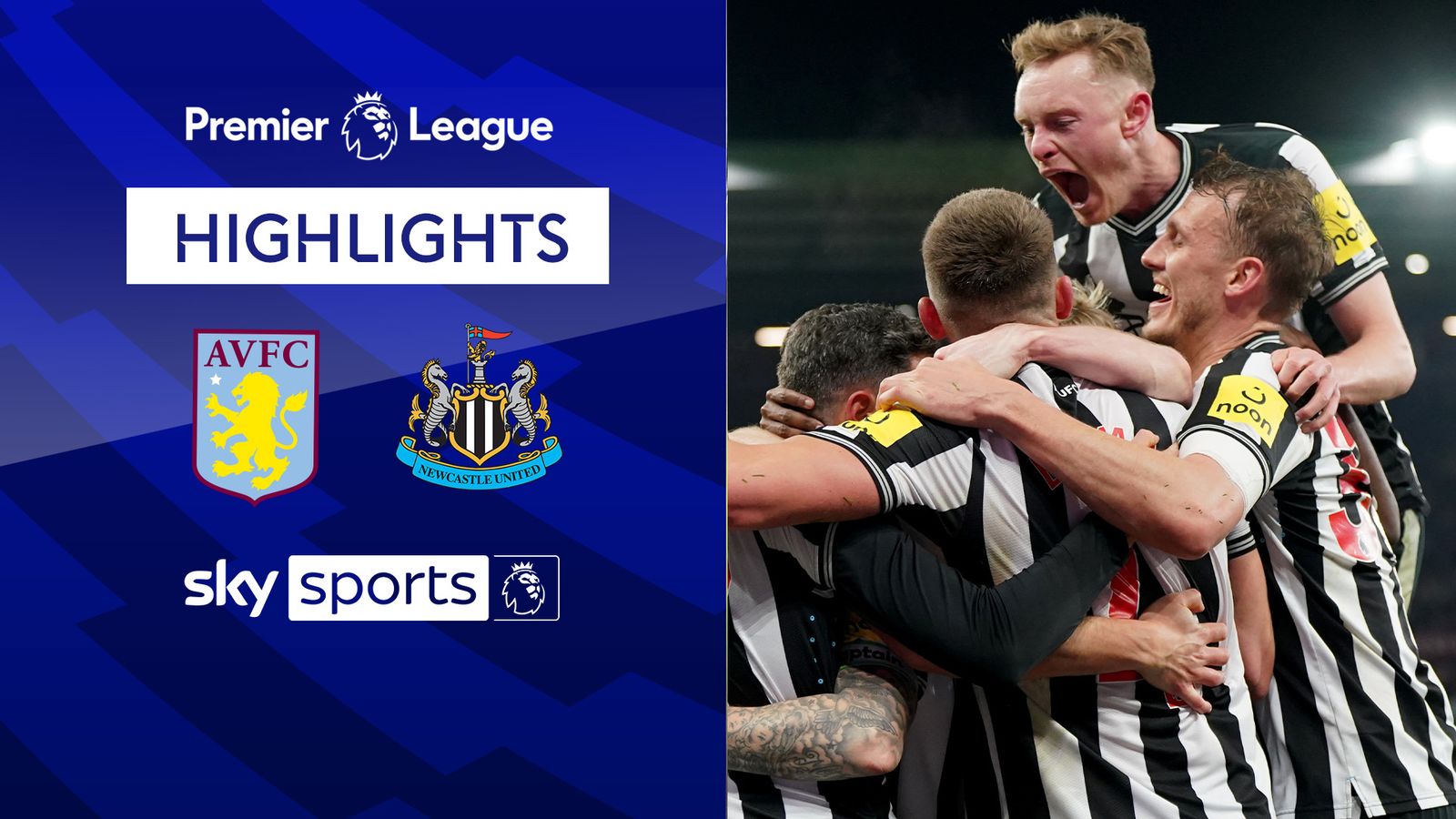 Aston Villa 1 3 Newcastle Premier League Highlights Football News Sky Sports