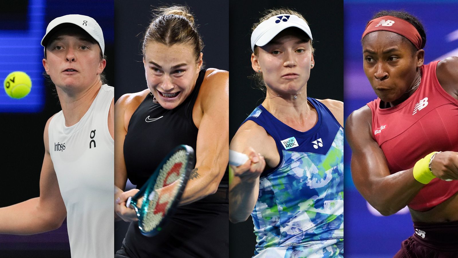 Australian Open: Iga Swiatek, Aryna Sabalenka, Elena Rybakina And Coco ...