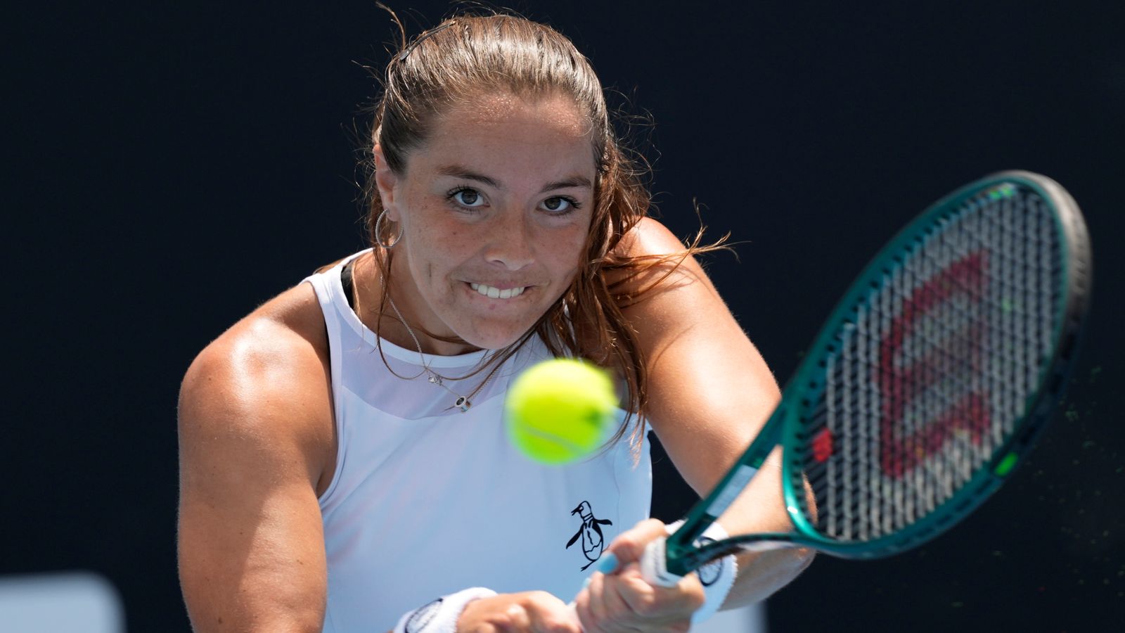 Jodie Burrage falls to top seed Jelena Ostapenko in WTA Linz quarter-final