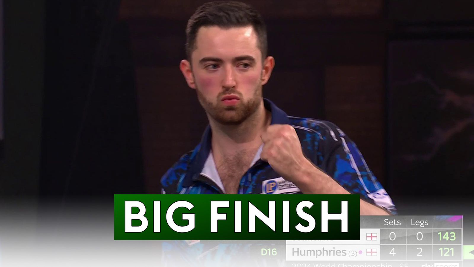 Luke Humphries wins set with SIXTH tonplus checkout Darts News Sky