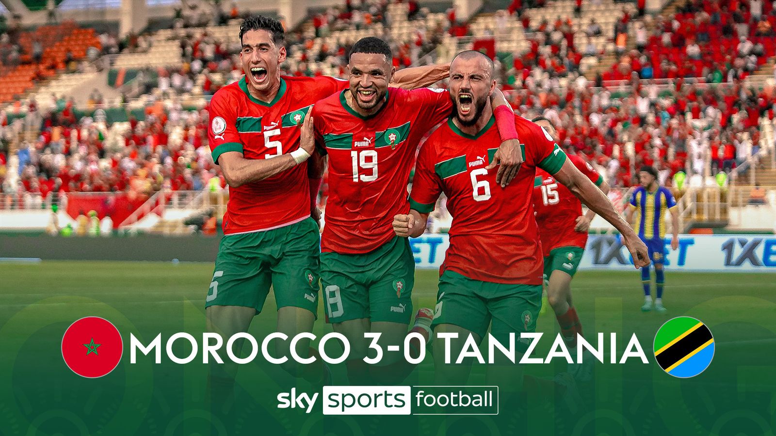 Morocco 3 0 Tanzania Match Report & Highlights