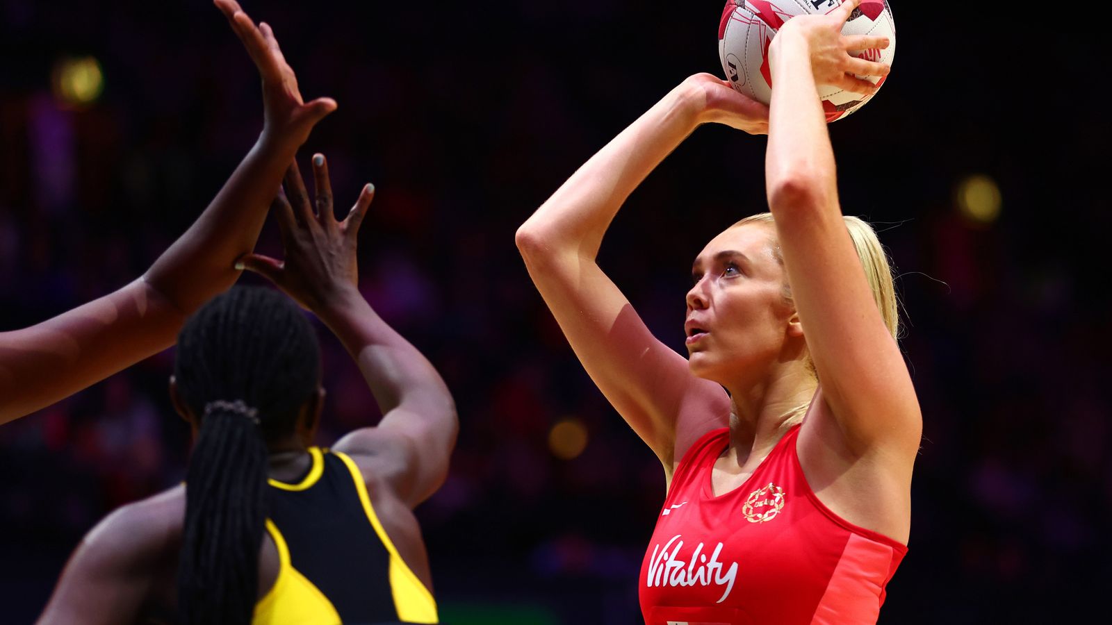 England Post Narrow Opening Nations Cup Victory Over Uganda At Wembley   Skysports Netball Nations Cup 6427821 