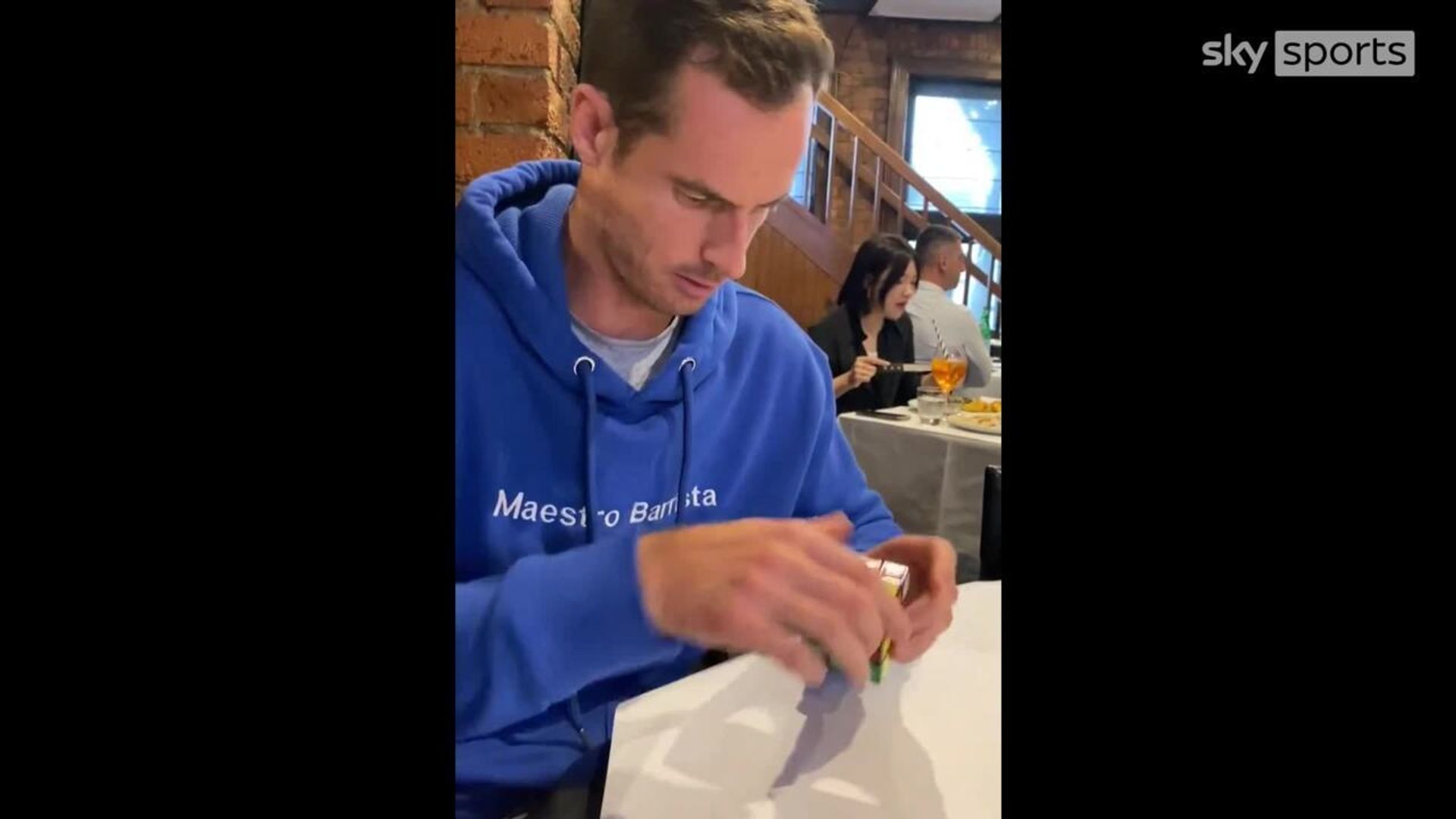 'I learned it in three days!' | Murray shows off speedy Rubik's Cube skills