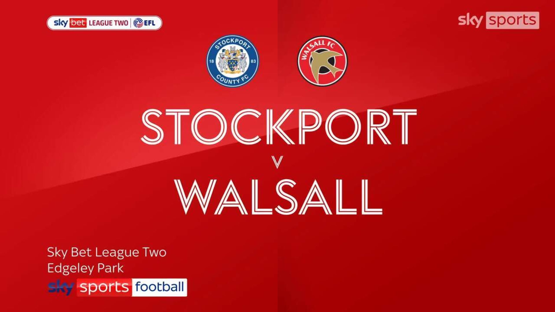 Stockport 3-1 Walsall