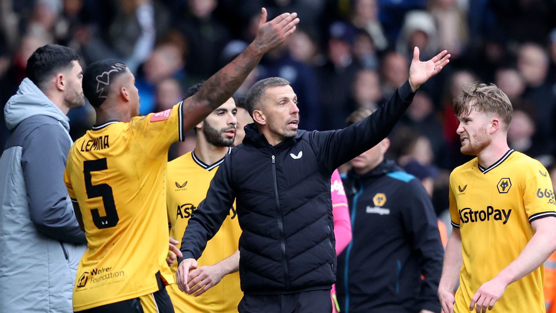 FA Cup LIVE! Match suspended due to crowd trouble as Wolves lead West Brom
