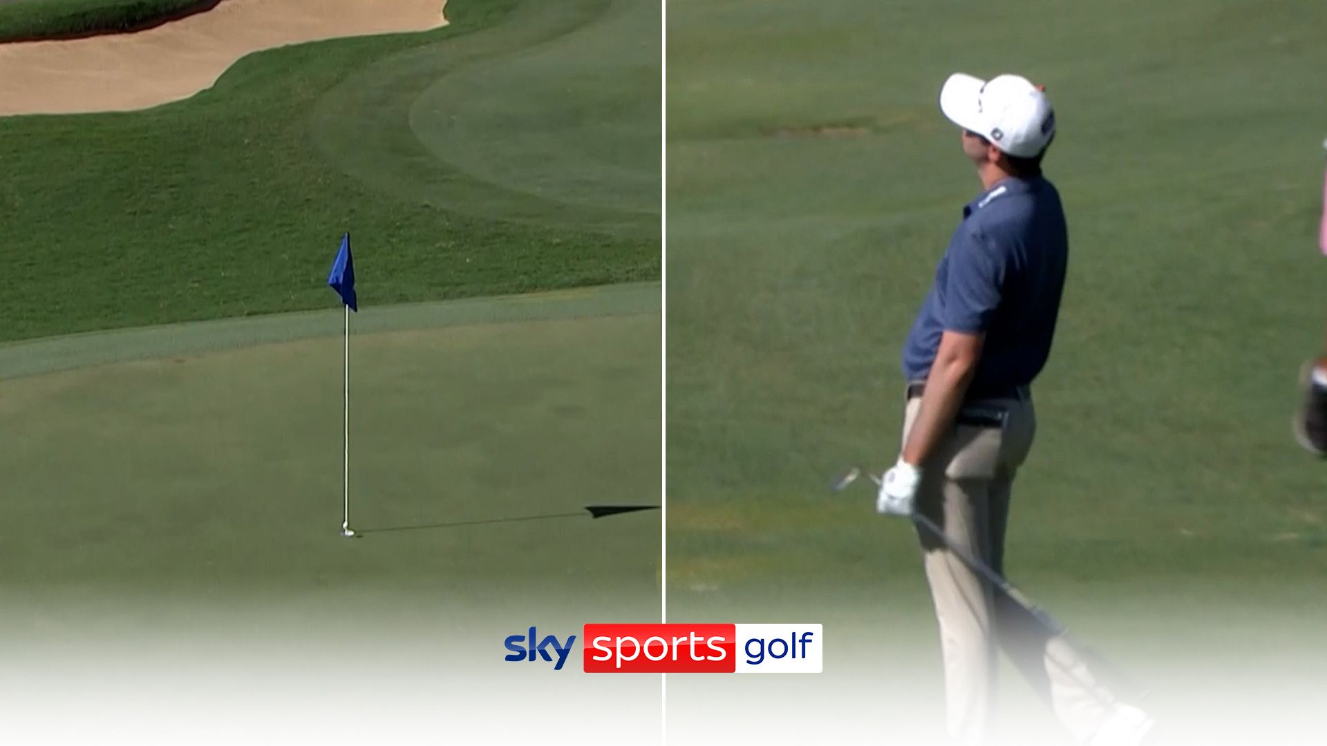 'How did that come out?!' | J.T. Poston's shot bounces out of hole!