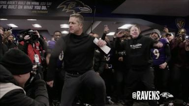 Harbaugh breaks out the dance moves after Ravens win!