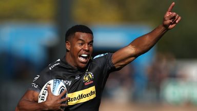 Exeter's Cardiff-born-and-raised wing Immanuel Feyi-Waboso is not in the squad amid rumours he will declare for England