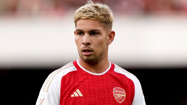 Arsenal's Emile Smith Rowe during the pre-season friendly match at the Emirates Stadium, London. Picture date: Wednesday August 2, 2023.