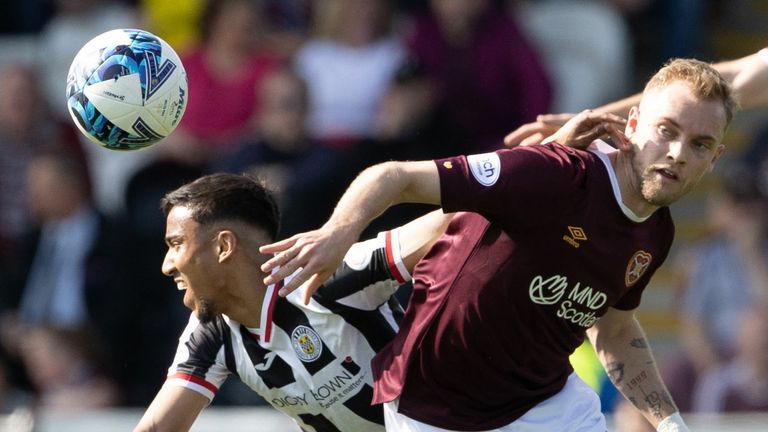 St Mirren's Keanu Baccus (left) and Hearts' Nathaniel Atkinson (right) are going to the Asian Cup with Australia