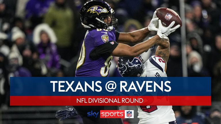 Highlights from the Houston Texas up against the Baltimore Ravens in the  Divisional Round.