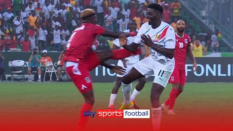 AFCON - Equatorial Guinea&#39;s Bikoro sees red