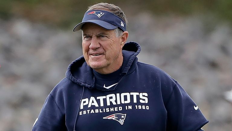 New England Patriots head coach Bill Belichick twirls his whistle during an NFL football practice, Wednesday, Sept. 18, 2019, in Foxborough, Mass. Six-time NFL champion Bill Belichick has agreed to part ways as the coach of the New England Patriots on Thursday, Jan. 11, 2024, bringing an end to his 24-year tenure as the architect of the most decorated dynasty of the league&#39;s Super Bowl era, a person with knowledge of the situation told