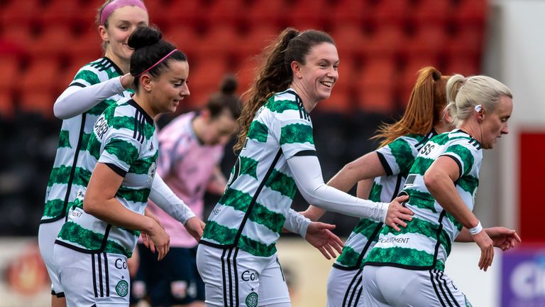 Celtic put on a show for supporters at the Excelsior Stadium