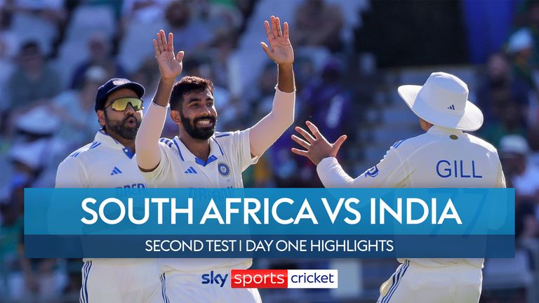 Highlights from day one of the second Test between South Africa and India.