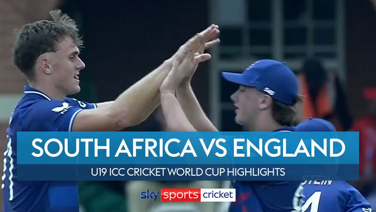 Highlights from England&#39;s victory over hosts South Africa at the Under-19 ICC Cricket World Cup.