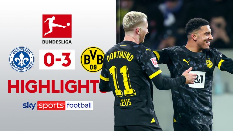 Sancho marks Dortmund return with assist | Darmstadt 0-3 Dortmund