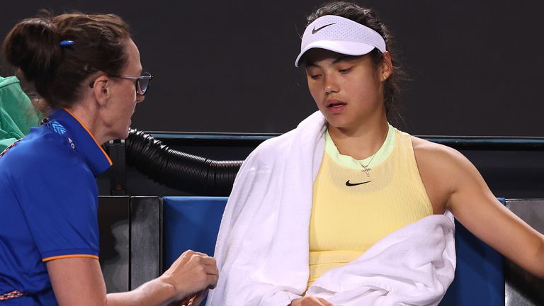 I was throwing up in my mouth': Sickness strikes Emma Raducanu on way out  of Australian Open
