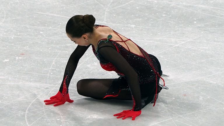 Kamila Valieva fell during the Women's Single Skating and ended up placing fourth 