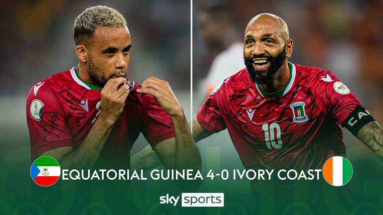 Resumen del partido entre Guinea Ecuatorial y Costa de Marfil en la Copa Africana de Naciones.