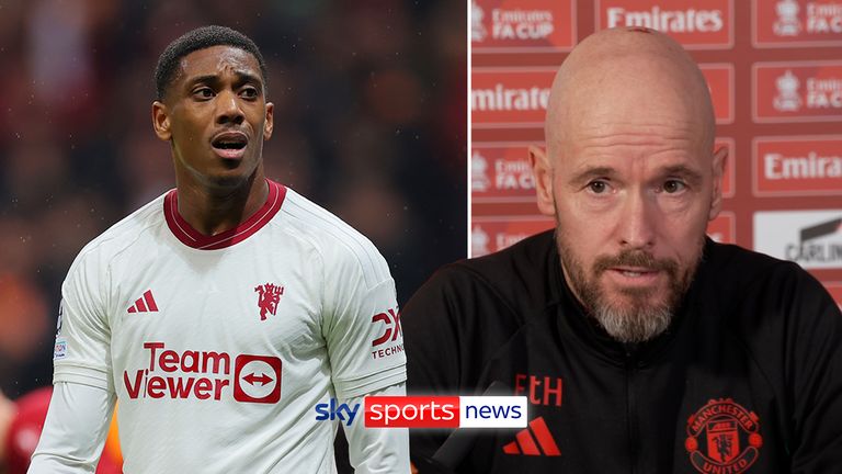 ERIK TEN HAG CONFRIMS MANCHESTER UNITED ARE IN CONTRACT TALKS WITH ANTHONY MARTIAL THUMB 